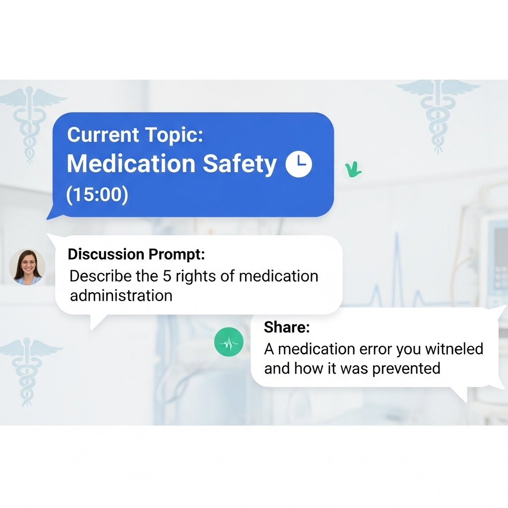 Example of automated discussion prompts