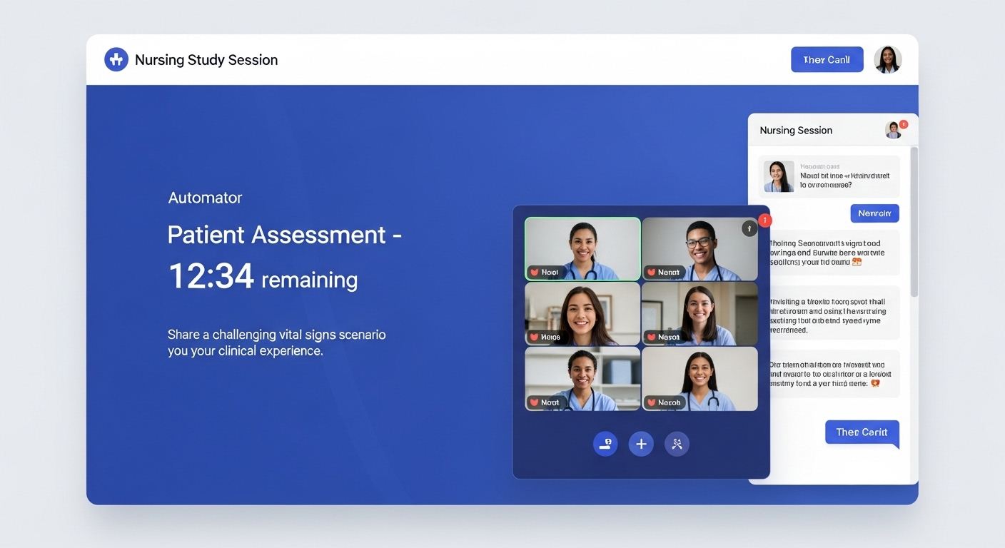Study session interface with automated guidance